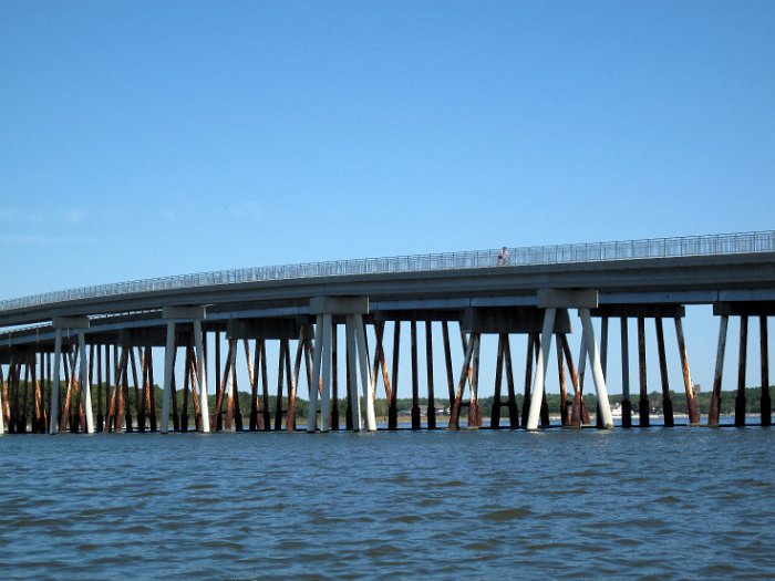 Approaching the Assateague Bridge